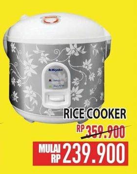 Promo Harga Miyako Rice Cooker  - Hypermart