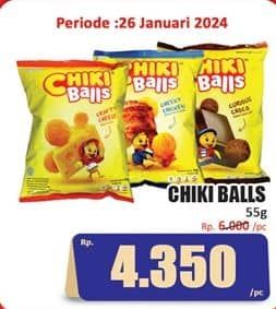 Promo Harga Chiki Balls Chicken Snack 55 gr - Hari Hari