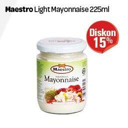 Promo Harga MAESTRO Mayonnaise Light 225 ml - Carrefour