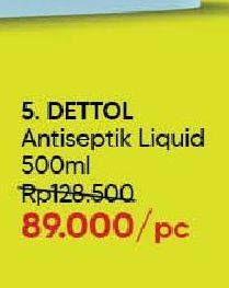 Promo Harga Dettol Antiseptic Germicide Liquid 500 ml - Guardian