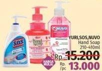 Promo Harga YURI, SOS, NUVO Hand Soap  - LotteMart