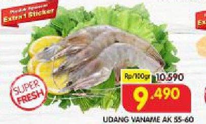 Promo Harga Udang Vanamae AK55-60 100 gr - Superindo