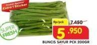 Promo Harga Buncis Sayur per 100 gr - Superindo