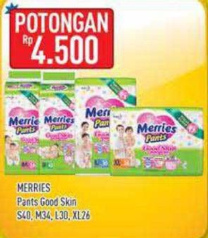 Promo Harga Merries Pants Good Skin S40, M34, L30, XL26  - Hypermart