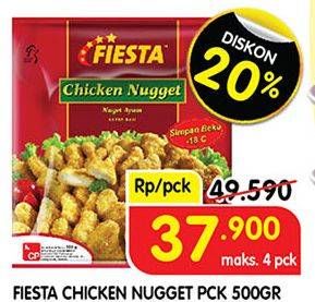 Promo Harga FIESTA Naget Chicken Nugget 500 gr - Superindo