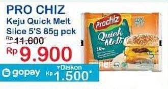 Promo Harga Prochiz Quick Melt Slice 85 gr - Indomaret
