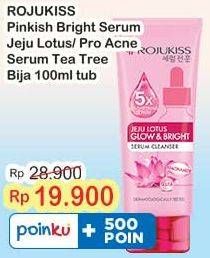 Promo Harga Rojukiss Serum Cleanser Tea Tree Bija Pro Acne, Jeju Lotus Glow Bright 100 ml - Indomaret