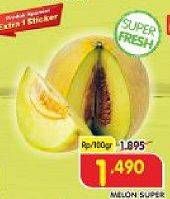 Promo Harga Melon Super per 100 gr - Superindo