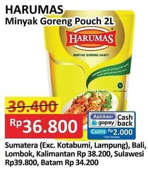 Promo Harga Harumas Minyak Goreng 2000 ml - Alfamart
