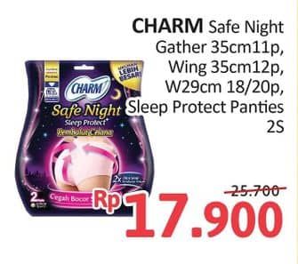 Promo Harga Charm Safe Night/Sleep Protect  - Alfamidi