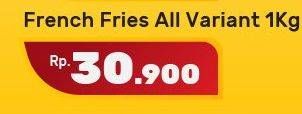 Promo Harga IDAHO French Fries All Variants 1000 gr - Yogya