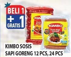 Promo Harga KIMBO Sosis Sapi Goreng 12 pcs - Hypermart