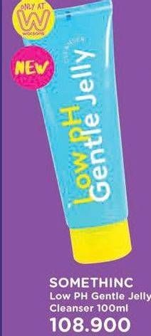 Promo Harga SOMETHINC Skincare Low PH Genttle Jelly Cleanser 100 ml - Watsons
