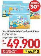 Promo Harga Goon Smile Baby Comfort Fit Pants S32, L28, M30 28 pcs - Carrefour