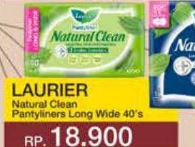Promo Harga Laurier Pantyliner Natural Clean Long Wide 40 pcs - Yogya