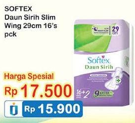 Promo Harga Softex Daun Sirih 29cm 18 pcs - Indomaret