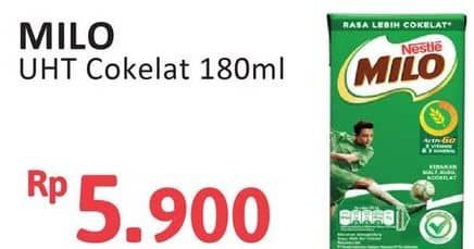 Promo Harga Milo Susu UHT 180 ml - Alfamidi