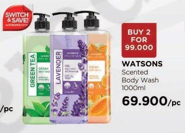 Promo Harga WATSONS Scented Body Wash All Variants 1000 ml - Watsons