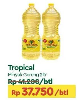 Promo Harga Tropical Minyak Goreng 2000 ml - TIP TOP