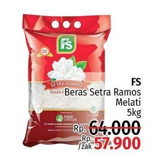 Promo Harga FS Beras Melati Setra Ramos 5 kg - LotteMart