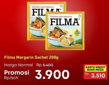 Promo Harga FILMA Margarin 200 gr - Carrefour