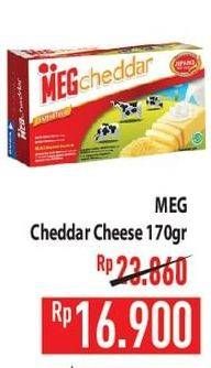 Promo Harga MEG Cheddar Cheese 170 gr - Hypermart