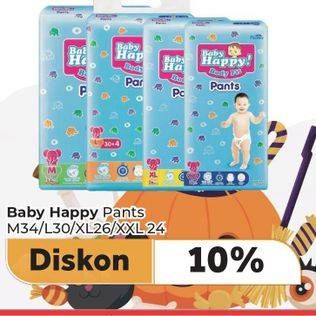 Promo Harga Baby Happy Body Fit Pants M34, XL26, XXL24, L30 24 pcs - Carrefour