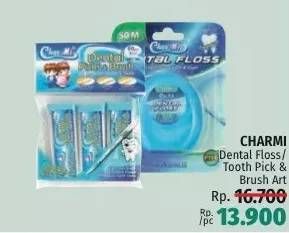 Promo Harga Charmi Dental Floss/Charmi Dental Pick & Brush  - LotteMart