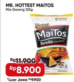 Promo Harga Mr Hottest Maitos Tortilla Chips Mi Goreng 125 gr - Alfamart