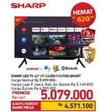 Promo Harga SHARP 2T-C42BG1i | Full HD Android TV 42"  - Carrefour