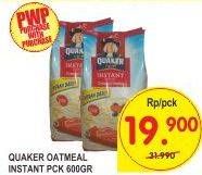 Promo Harga Quaker Oatmeal Original Instant 600 gr - Superindo