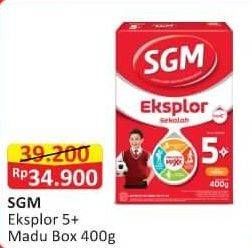 Promo Harga SGM Eksplor 5+ Susu Pertumbuhan Madu 400 gr - Alfamart