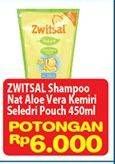 Promo Harga ZWITSAL Natural Baby Shampoo Aloe Vera Kemiri Seledri 450 ml - Hypermart