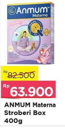 Promo Harga ANMUM Materna Strawberry White Chocolate 400 gr - Alfamart