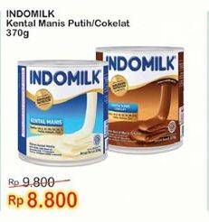 Promo Harga INDOMILK Susu Kental Manis Putih, Cokelat 370 gr - Indomaret