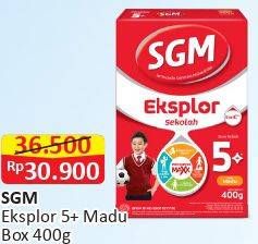 Promo Harga SGM Eksplor 5+ Susu Pertumbuhan Madu 400 gr - Alfamart