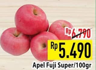 Promo Harga Apel Fuji Super per 100 gr - Hypermart