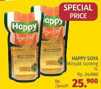 Promo Harga HAPPY Soya Oil 1 ltr - LotteMart