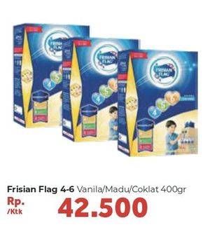Promo Harga FRISIAN FLAG 456 Karya Madu, Cokelat, Vanila 400 gr - Carrefour
