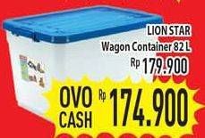 Promo Harga LION STAR Wagon Container 82 ltr - Hypermart