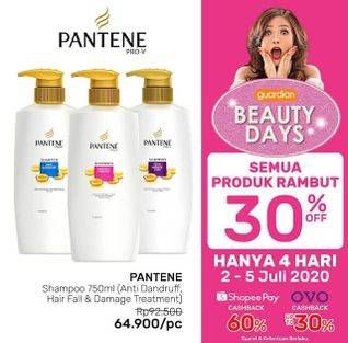 Promo Harga PANTENE Shampoo Anti Dandruff, Hair Fall Control, Total Damage Care 750 ml - Guardian