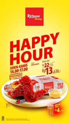 Promo Harga Happy Hour  - Richeese Factory