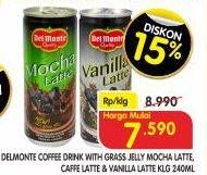 Promo Harga Del Monte Latte Mocha Latte, Caffe Latte, Vanilla Latte 240 ml - Superindo