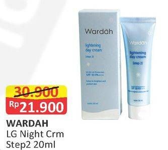 Promo Harga WARDAH Lightening Night Cream Step 2 20 ml - Alfamart