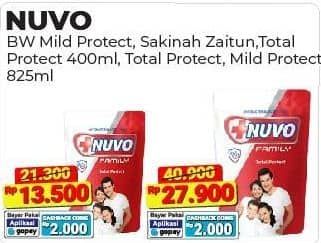 Promo Harga Nuvo Body Wash Mild Protect, Sakinah, Total Protect 450 ml - Alfamart