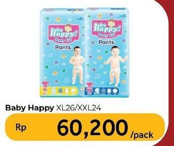 Promo Harga Baby Happy Body Fit Pants XL26, XXL24 24 pcs - Carrefour