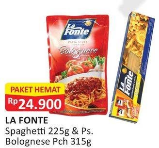 Promo Harga La Fonte Spaghetti & Sauce Bolognese  - Alfamart