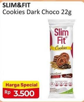 Promo Harga Slim & Fit Cookies Dark Chocolate 22 gr - Alfamart