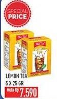Promo Harga Max Tea Minuman Teh Bubuk Lemon Tea per 5 sachet 25 gr - Hypermart