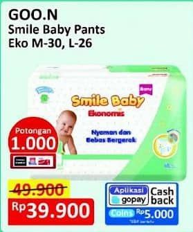 Promo Harga Goon Smile Baby Ekonomis Pants M30, L26 26 pcs - Alfamart